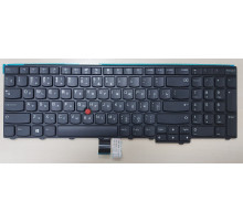 Клавиатура для ноутбука Lenovo ThinkPad L570, черная, с рамкой, с джойстиком