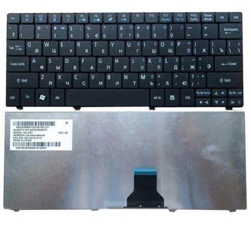 Клавиатура для ноутбука Acer Aspire One 751, 1410, 1810T черная