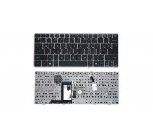Клавиатура для ноутбука HP EliteBook 2560P, 2570P черная, рамка серая, с джойстиком
