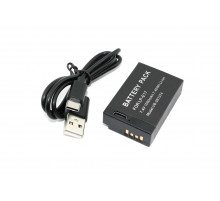 Аккумуляторная батарея для фотоаппарата Canon EOS 200D (LP-E17) USB Type-C 7,4V 1000mAh Li-ion