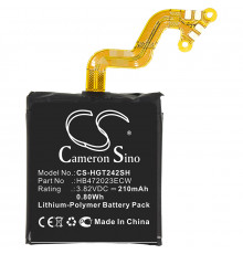 Аккумуляторная батарея CameronSino для Huawei GT2 42mm (CS-HGT242SH) 210mah