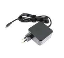 Блок питания (сетевой адаптер) для ноутбуков HP 12V 2A 15V 3A 45W Type-C  (квадратный корпус) OEM