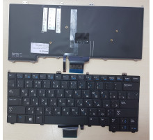 Клавиатура для ноутбука Dell Latitude E7000, E7240, E7440 черная, с подсветкой