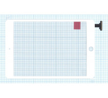 Сенсорное стекло (тачскрин) Ipad mini (A1432 A1454 A1455) белое