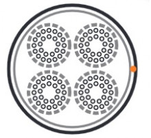 UUTP100-C3-S26-IN-PVC-GY (UTP100-C3-SOL-26AWG-IN-PVC-GY) Кабель витая пара, неэкранированная U/UTP, категория 3, 100 пар (26 AWG), одножильный (solid)