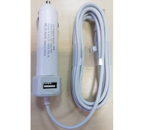 Автомобильная зарядка для Apple MagSafe 2, 45W для A1465, A1466 (14.85V, 3.05A)