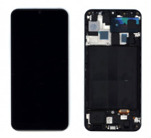 Дисплей для Samsung Galaxy A50 SM-A505F в сборе с тачскрином и рамкой (TFT) черный