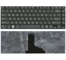 Клавиатура для ноутбука Toshiba L800 L830 черная с черной рамкой