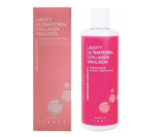 Jigott Омолаживающая эмульсия с коллагеном / Ultimate Real Collagen Emulsion, 300 мл