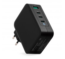 Блок питания TopON GaN 130W 3 Type-C PD, PPS, USB QC Черный TOP-GaN-130WB