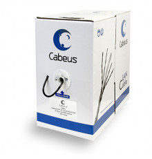 Cabeus UTP-4P-Cat.5e-SOLID-BK Кабель витая пара UTP (U/UTP), категория 5e, 4 пары 0,51мм (24 AWG), одножильный, черный (305 м)