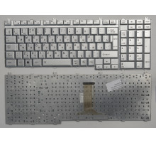 Клавиатура для ноутбука Toshiba Satellite A500, L500 серебряная