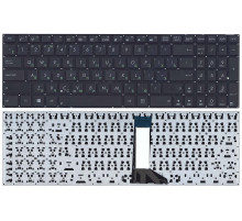 Клавиатура для ноутбука Asus X551 X551CA X551MA черная без рамки (плоский Enter)