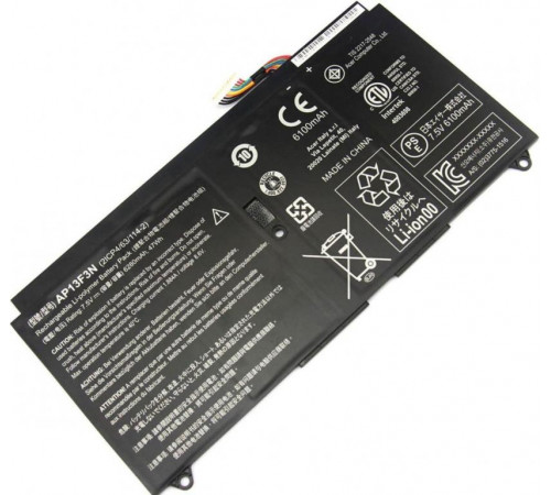 Аккумулятор для Acer Aspire S7-391-6822, S7-392, S7-393, (AP13F3N), 47Wh, 6280mAh, 7.5V