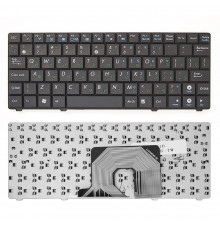 Клавиатура для ноутбука Asus Eee PC 900HA, 900SD, S101, T91, T91M, T91MT Series. Плоский Enter, Черная без рамки. PN: V100462AS1.