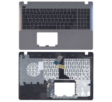 Клавиатура для ноутбука Asus X550 топ-панель черно-серебристая