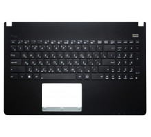 Клавиатура для ноутбука Asus X501, X501A, X501U черная, верхняя панель в сборе (черная)