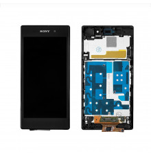 Дисплей, матрица и тачскрин для смартфона Sony Xperia Z1 L39H, 5" 1080x1920, A+. Черный.