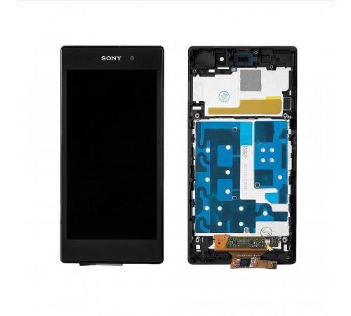 Дисплей, матрица и тачскрин для смартфона Sony Xperia Z1 L39H, 5" 1080x1920, A+. Черный.