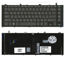 Клавиатура для ноутбука HP ProBook 4420S, 4421S, 4425S, 4426S черная, рамка черная