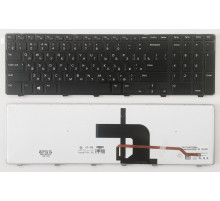 Клавиатура для ноутбука Dell Inspiron 15-3721, 15R-5721, 15R-5737 черная, с подсветкой