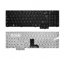 Клавиатура для ноутбука Samsung R525, R528, R530 Series. Г-образный Enter. Черная, без рамки. PN: BA59-02832C.