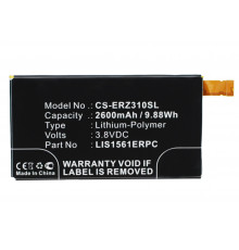 Аккумулятор CS-ERZ310SL LIS1561ERPC для Sony Xperia Z3 Compact D5803 LTE 3.8V / 2600mAh / 9.88Wh