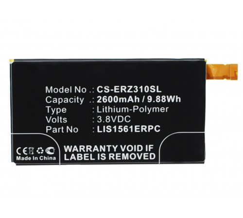 Аккумулятор CS-ERZ310SL LIS1561ERPC для Sony Xperia Z3 Compact D5803 LTE 3.8V / 2600mAh / 9.88Wh