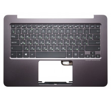 Клавиатура для ноутбука Asus UX305 черная, верхняя панель в сборе