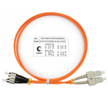 Cabeus FOP-62-SC-FC-1m Шнур оптический duplex SC-FC 62,5/125 mm 1м LSZH