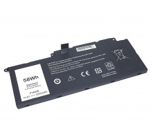 Аккумуляторная батарея для ноутбука Dell F7HVR-4S1P 14.8V 58Wh черная OEM