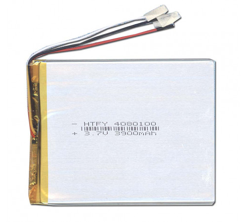 Аккумулятор Li-Pol (батарея) 4*80*100мм 3pin 3.7V/3900mAh