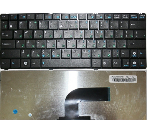 Клавиатура для ноутбука Asus Eee PC 1101, 1101H, 1101HA, 1101HAB, 1101HAG, N10, N10A, N10C, N10E, N10J, N10JB, N10JC, N10JH черная