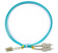 Патч-корд оптический TopLan, дуплексный, LC/PC-SC/PC, MM 50/125 (OM3), 5 м, LSZH