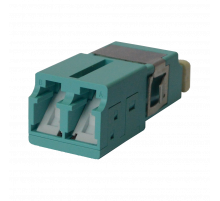Адаптер оптический  LC OM3, со шторкой, корпус SC, дуплексный LAN-2LCS/SH-AM-OM3