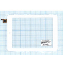 Сенсорное стекло (тачскрин) QSD E-C8015-01 белое