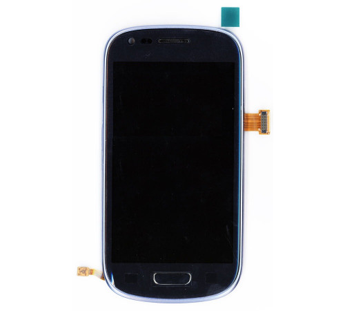 Дисплей для Samsung Galaxy S3 III mini GT-I8190 синий с рамкой