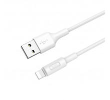 Кабель USB HOCO X25 Soarer для Lightning, 2А, длина 1 м, белый