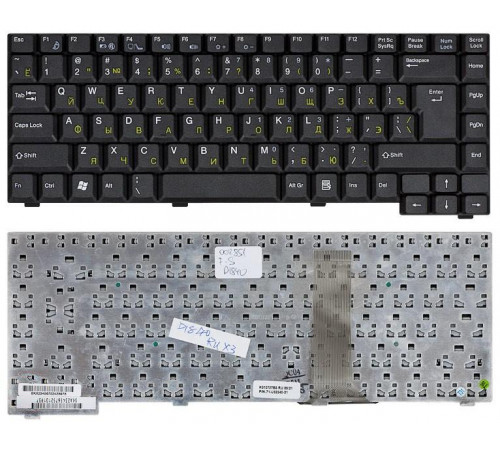 Клавиатура для ноутбука Fujitsu Amilo D1840 D1845 A1630 черная