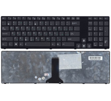 Клавиатура для ноутбука Asus K93, K95, X93, G73, черная, с рамкой