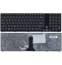 Клавиатура для ноутбука Asus K93, K95, X93, G73, черная, с рамкой