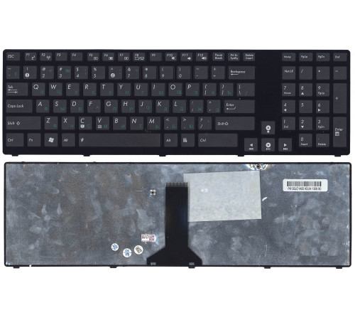 Клавиатура для ноутбука Asus K93, K95, X93, G73, черная, с рамкой