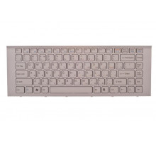 Клавиатура для ноутбука Sony Vaio VPC-EG, VPC-EK белая, с рамкой