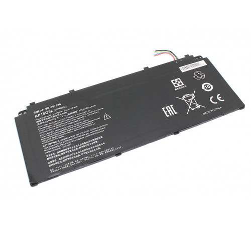 Аккумуляторная батарея для ноутбука Acer Chromebook R13 CB5-312T (AP1505L) 11.1V 4350mAh OEM