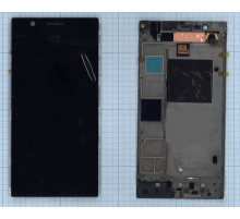 Дисплей для Lenovo K900 черный с рамкой