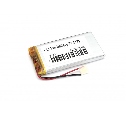 Аккумулятор Li-Pol (батарея) 7.7*41*72мм 2pin 3.7V/2200mAh