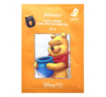 JMsolution Тканевая маска для лица с прополисом / Disney100 Honey Luminous Royal Propolis Mask Plus, 30 мл