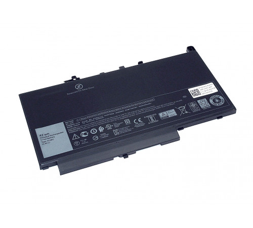 Аккумуляторная батарея для ноутбука Dell Latitude 12 E7270 (7CJRC) 11.4V 3530mAh