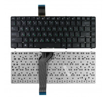 Клавиатура для ноутбука Asus K45, U44, K45A, K45V Series. Плоский Enter. Черная, без рамки. PN: PK130ND2B00.
