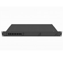Кросс оптический стоечный 19", 8 SC/DLC адаптеров, 1U, черный, TopLAN